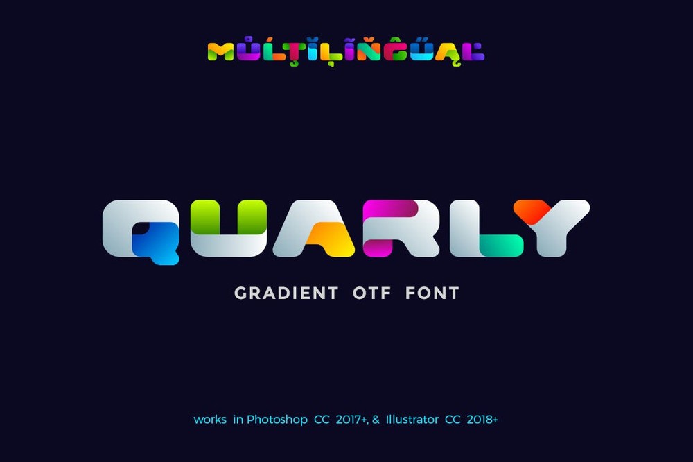 Schriftart Quarly