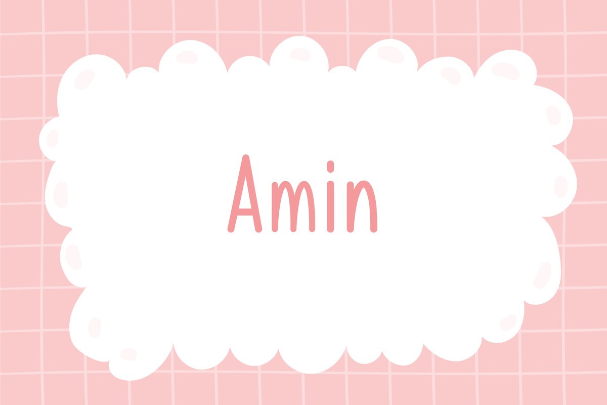 Schriftart Amin