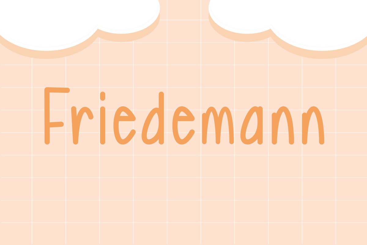 Schriftart Friedemann