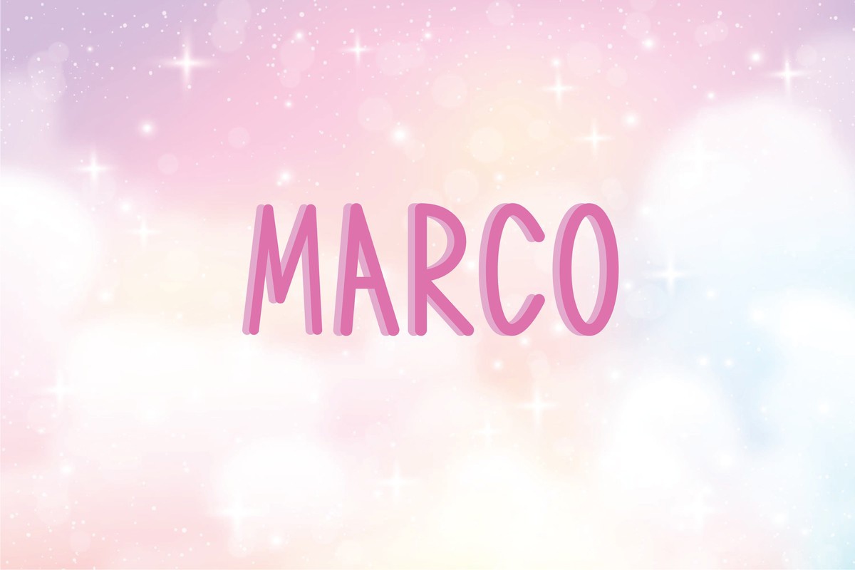 Schriftart Marco