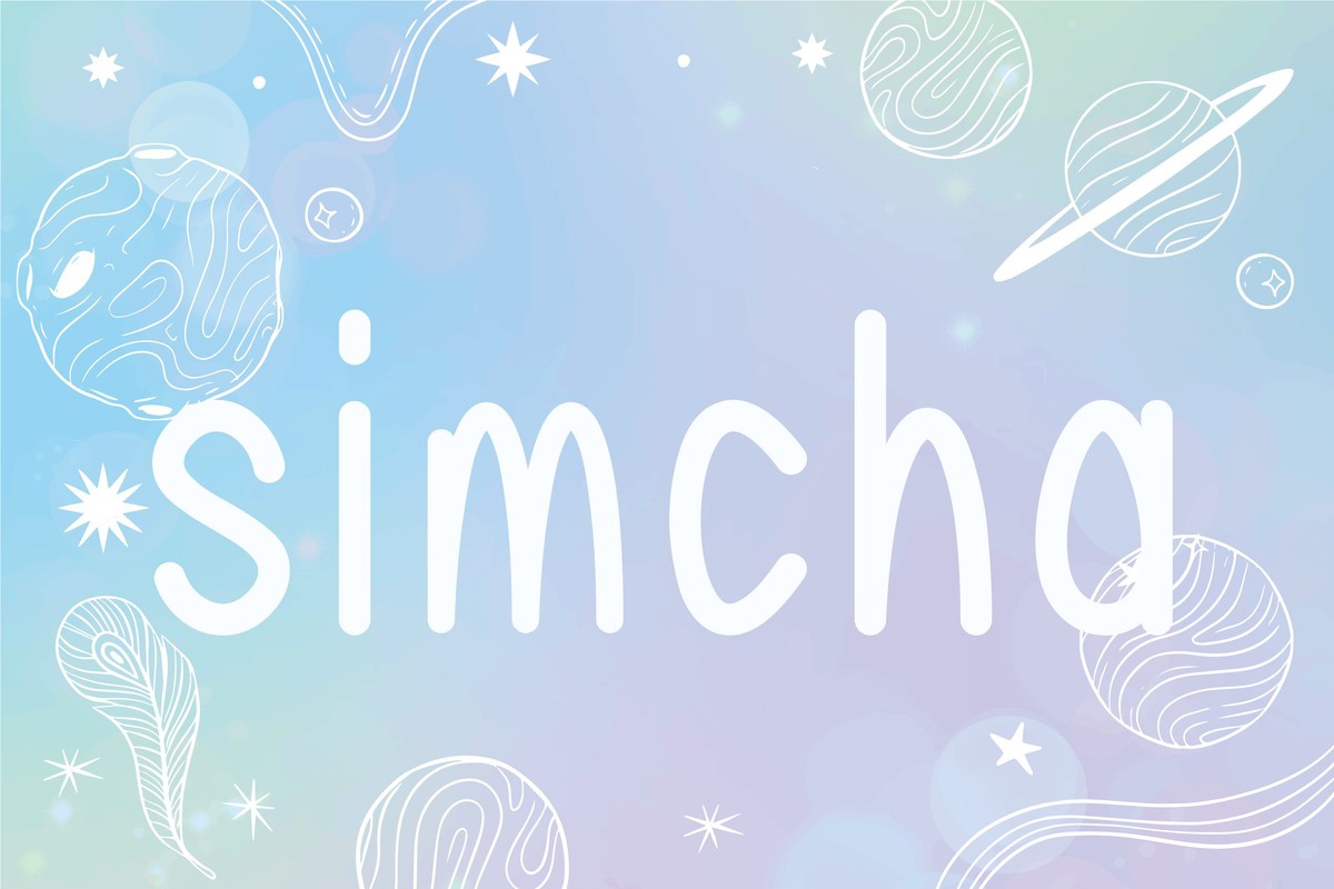 Schriftart Simcha