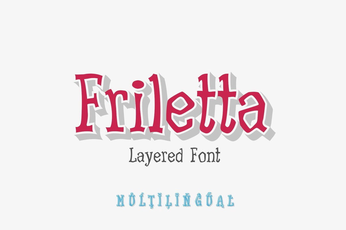 Schriftart Friletta