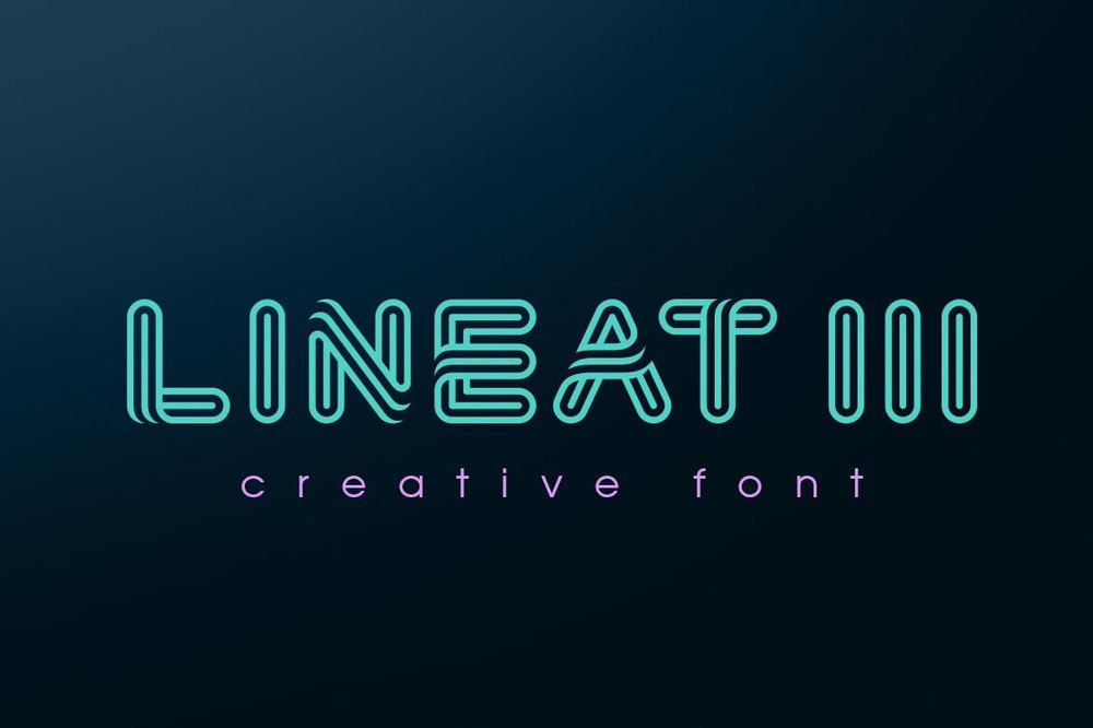 Schriftart Lineat III