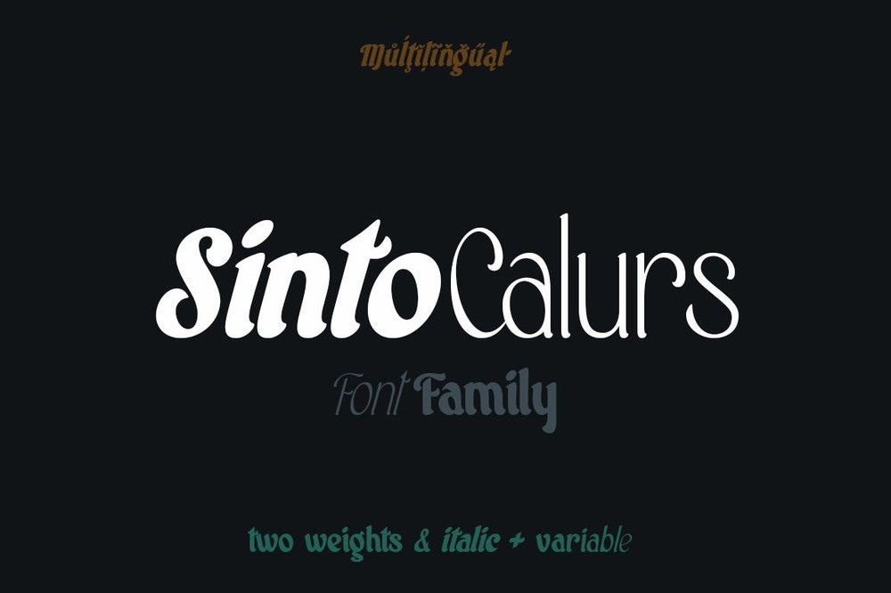 Schriftart Sinto Calurs