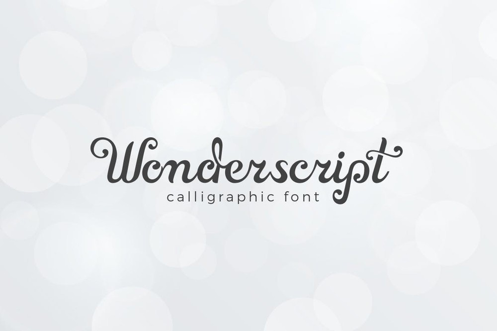 Schriftart Wonderscript