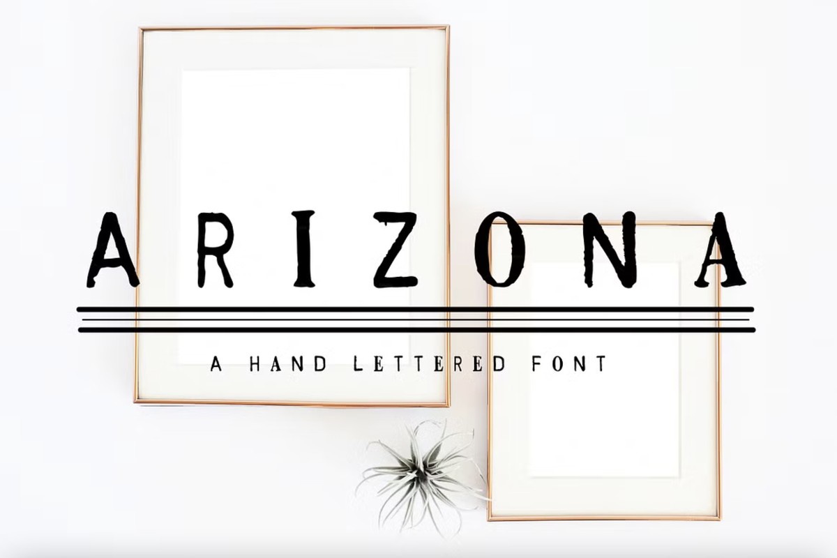 Schriftart Arizona