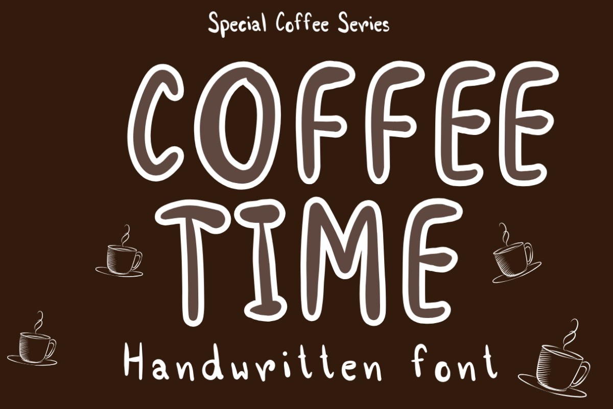 Schriftart Coffee Time