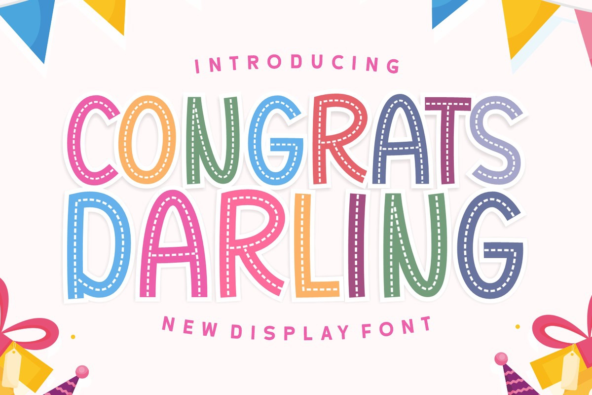 Schriftart Congrats Darling