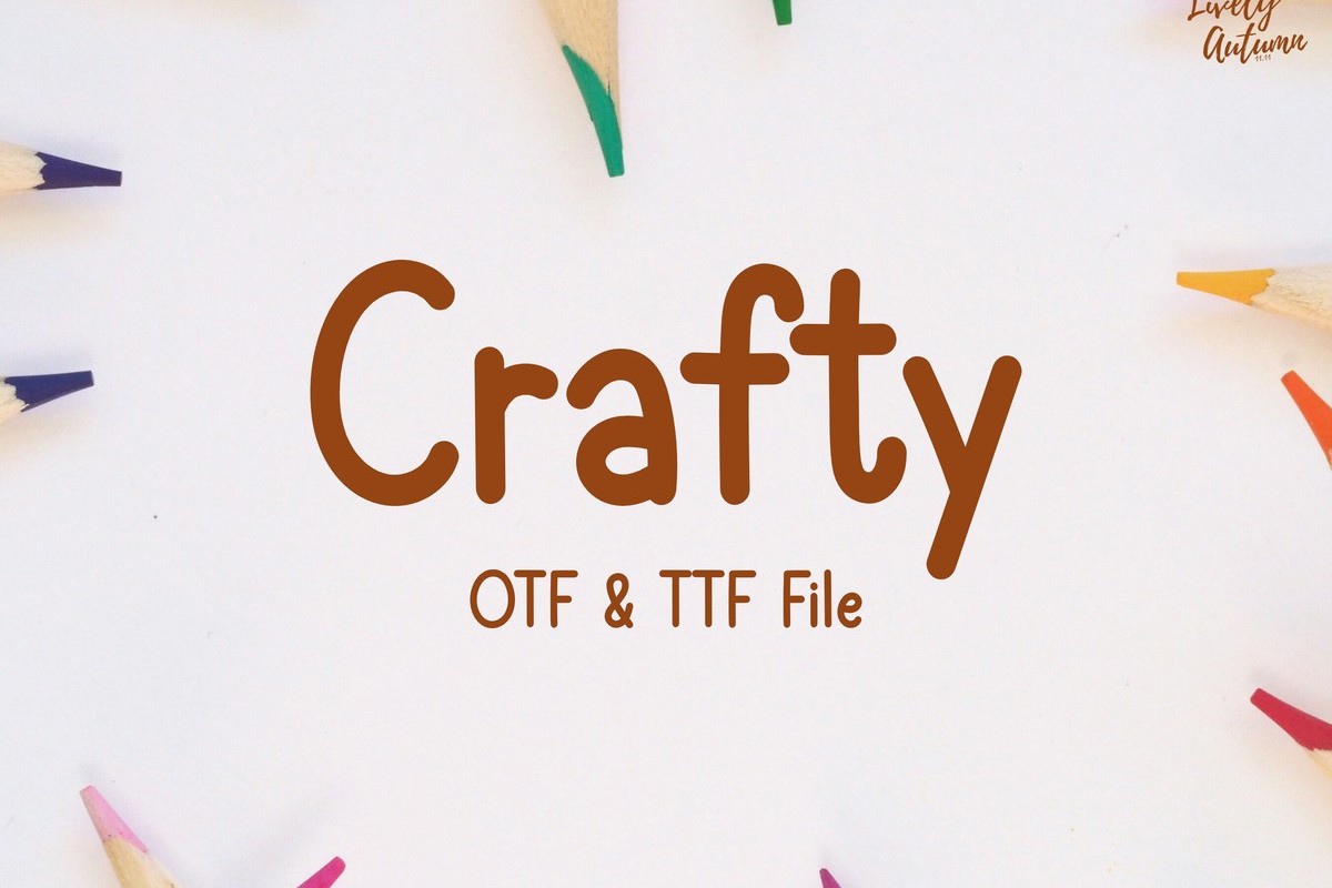 Schriftart Crafty