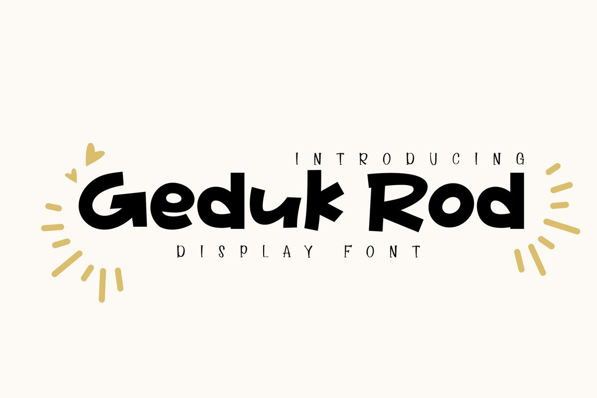 Schriftart Geduk Rod