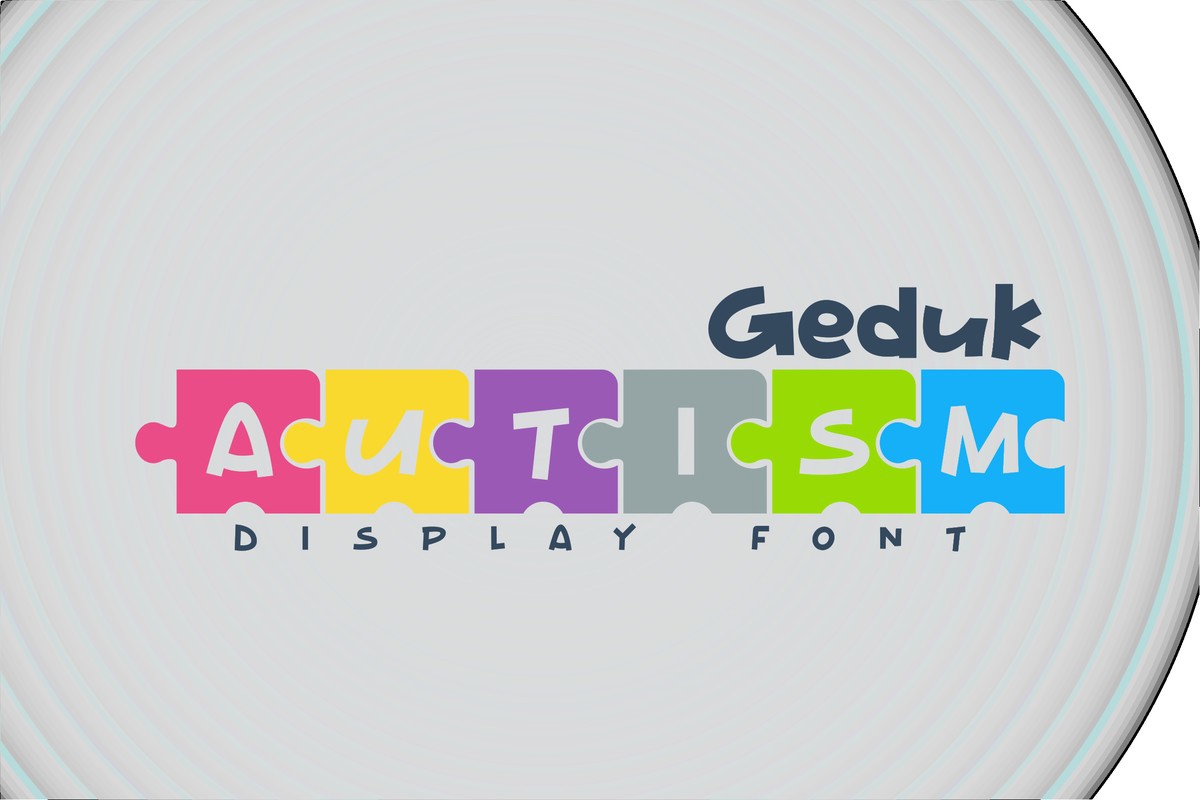 Schriftart Geduk Autism