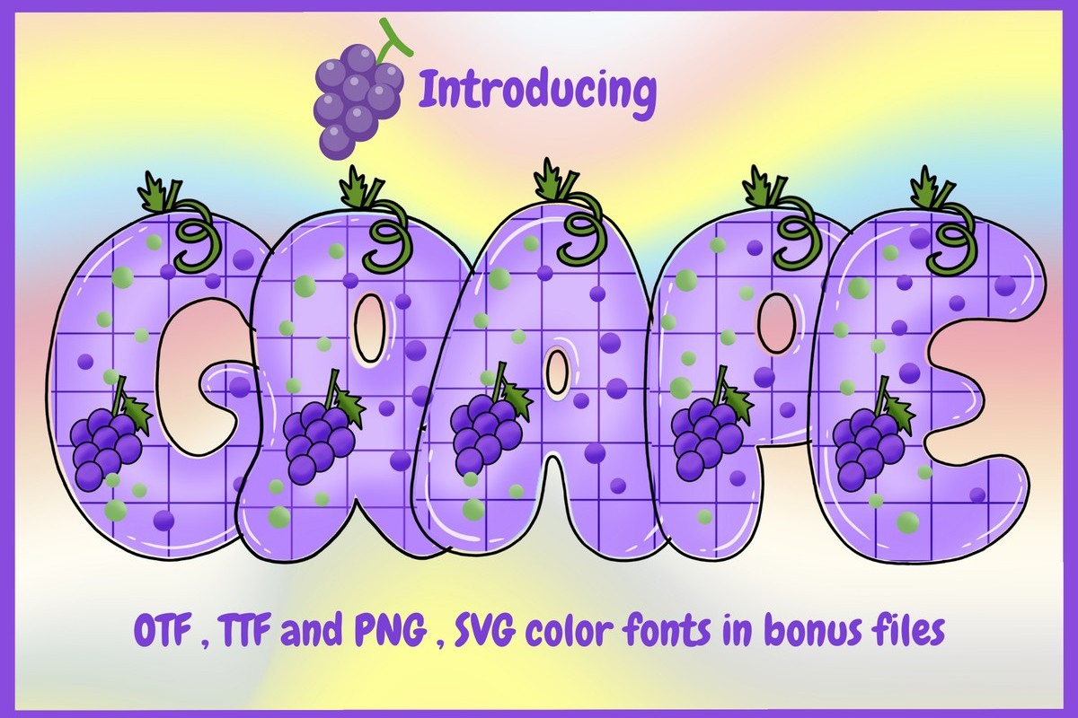 Schriftart Grape