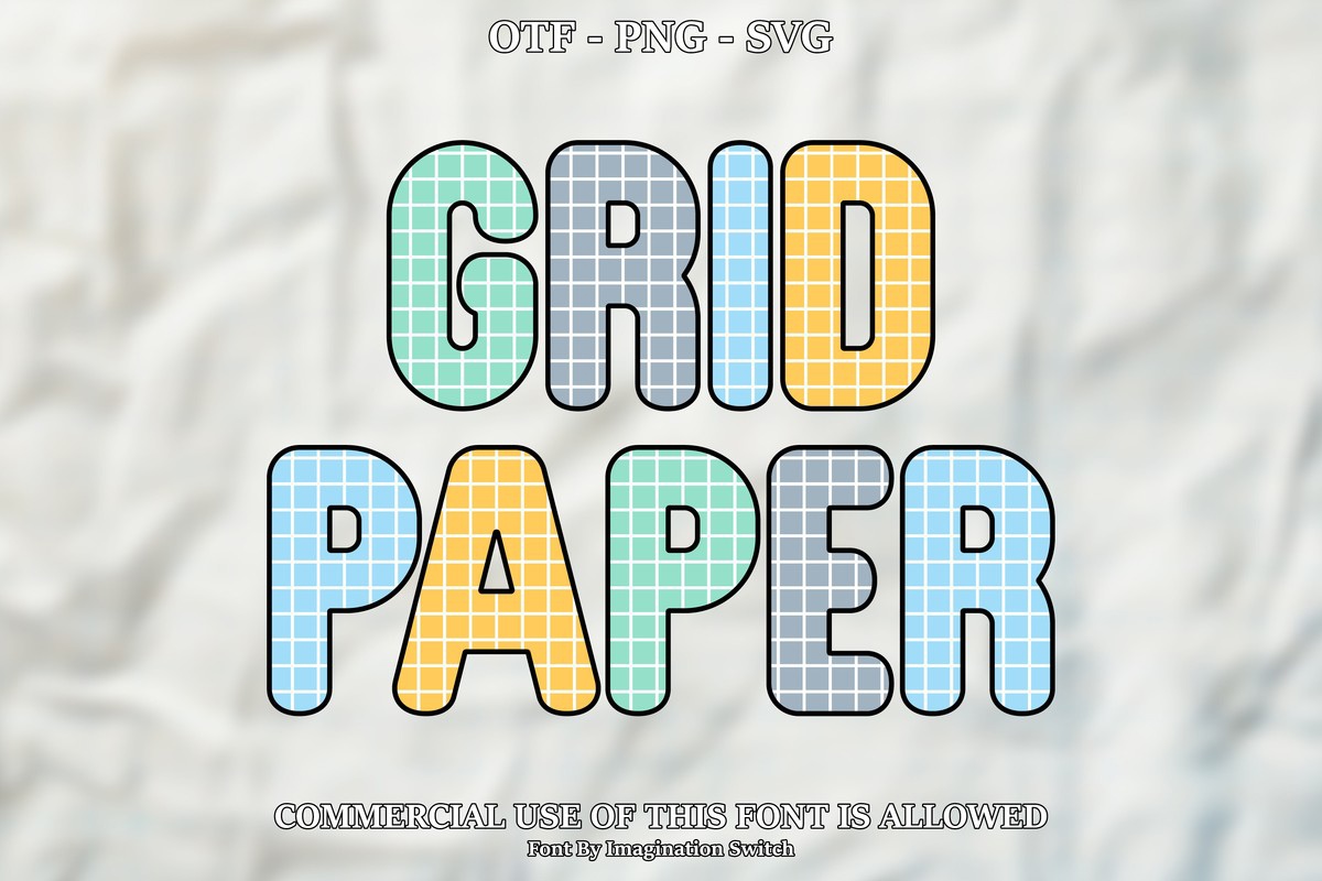 Schriftart Grid Paper