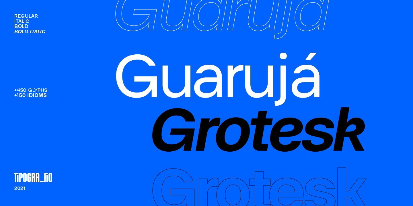 Schriftart Guaruja Grotesk