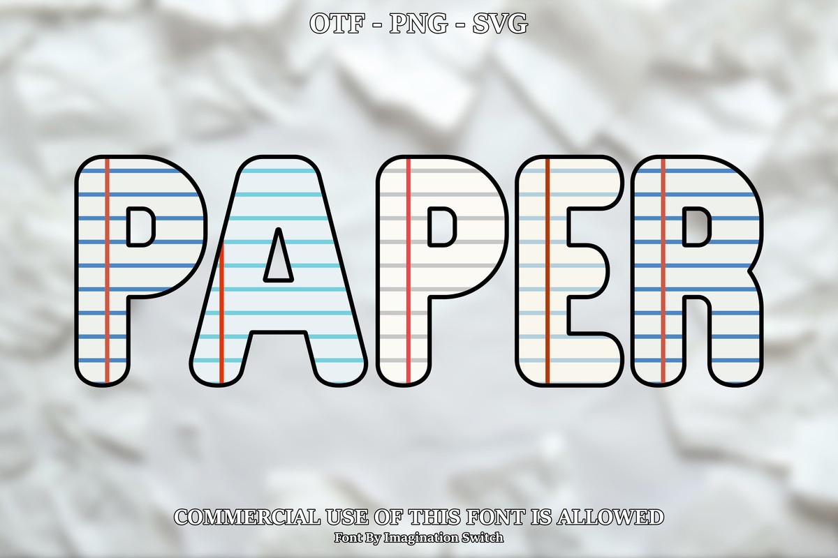 Schriftart Paper