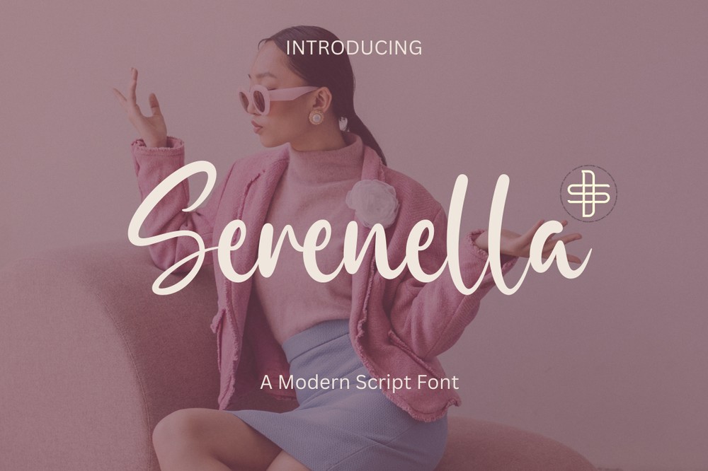 Schriftart Serenella