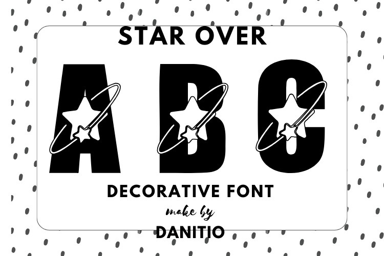 Schriftart Star over