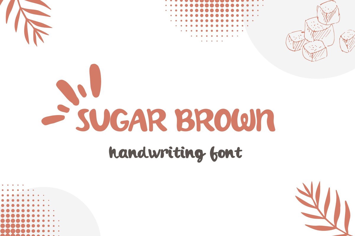 Schriftart Sugar Brown