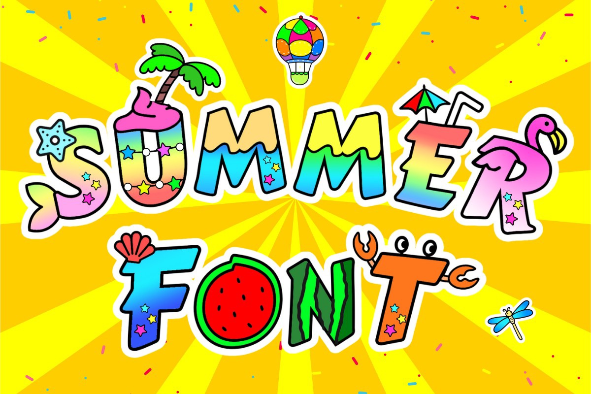 Schriftart Summer 3