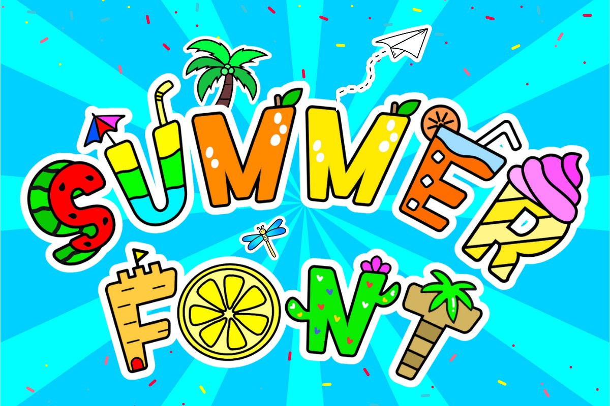 Schriftart Summer 2