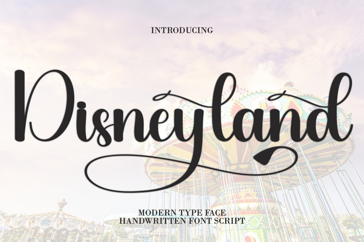 Schriftart Disneyland