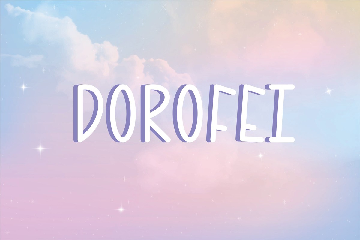 Schriftart Dorofei