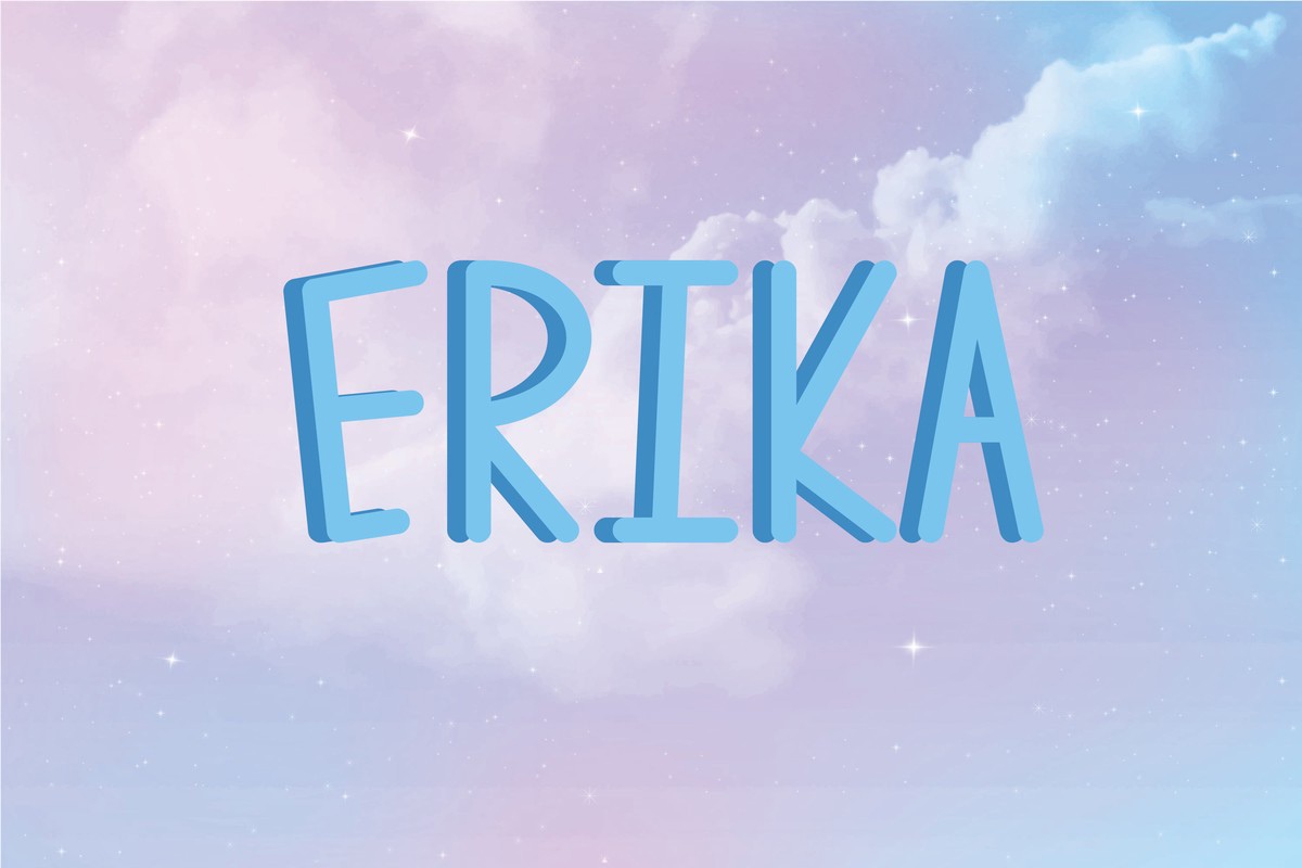 Schriftart Erika