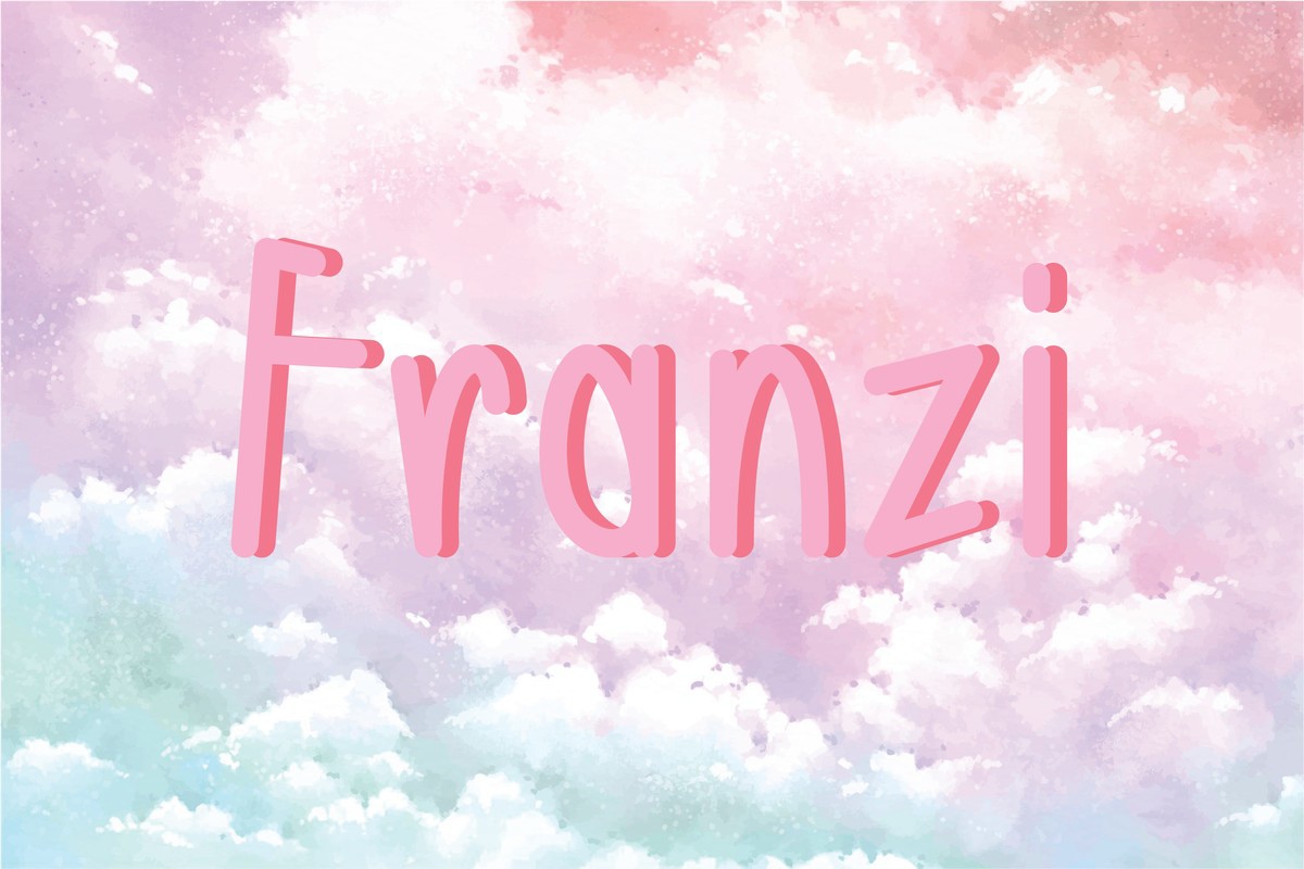 Schriftart Franzi