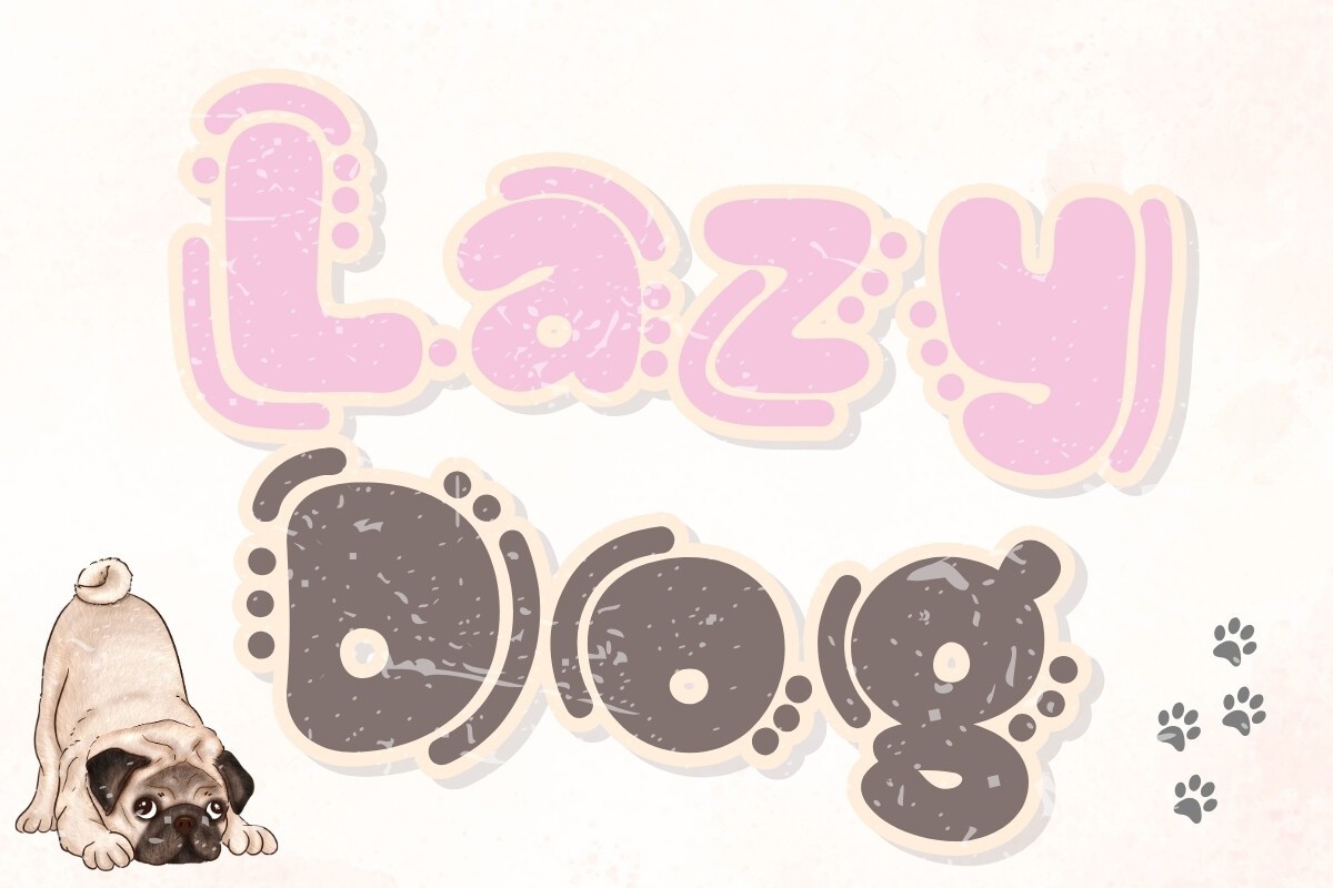 Schriftart Lazy Dog