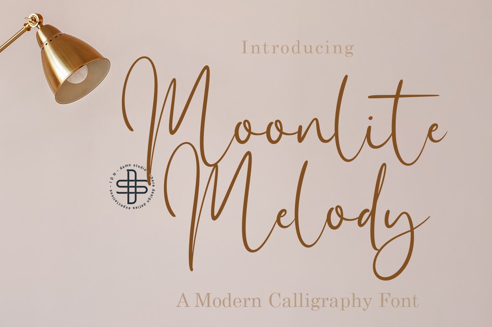 Schriftart Moonlite Melody