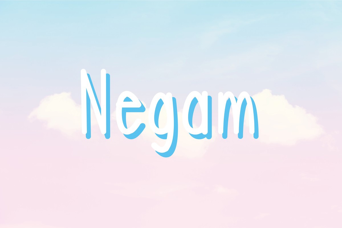 Schriftart Negam