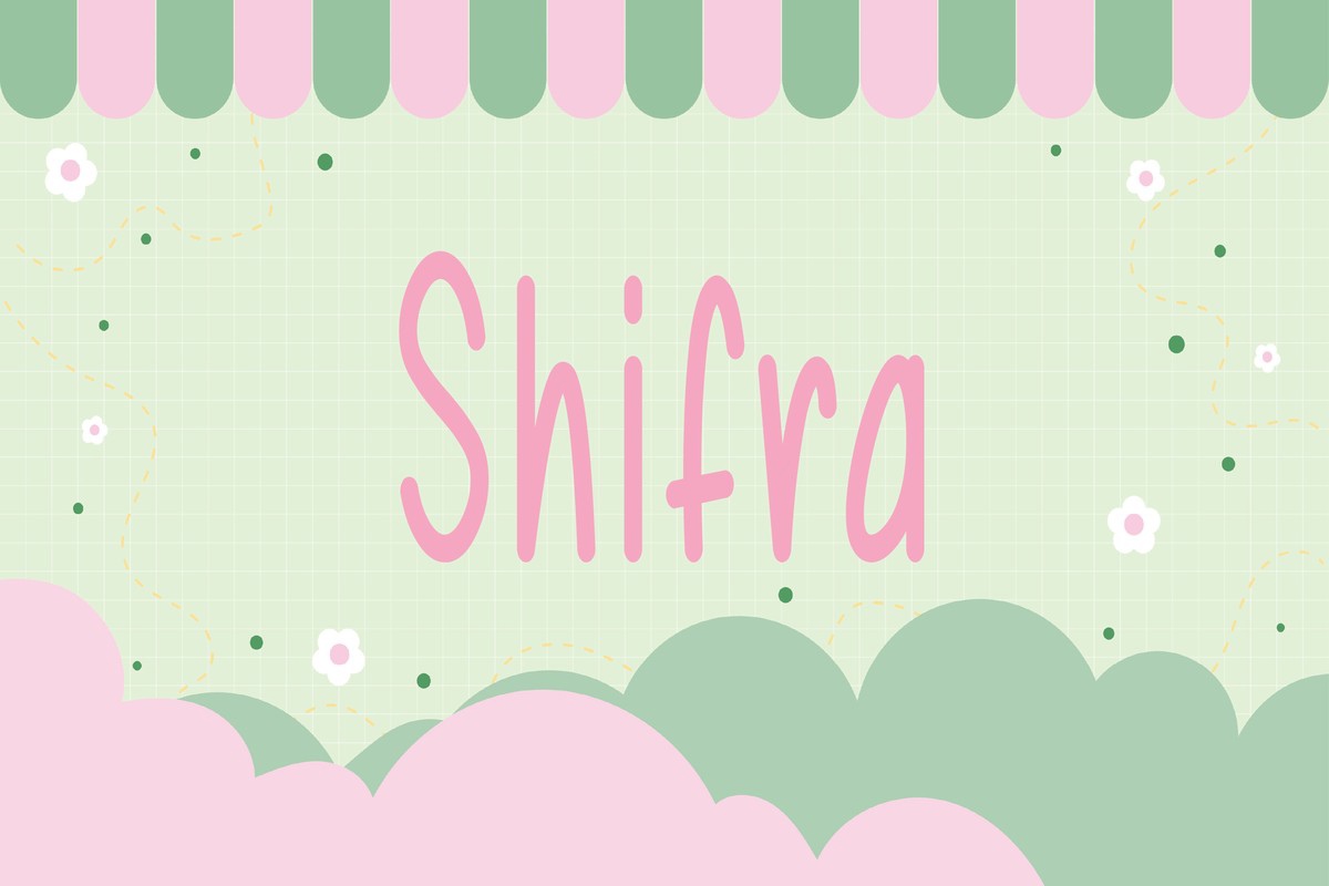 Schriftart Shifra