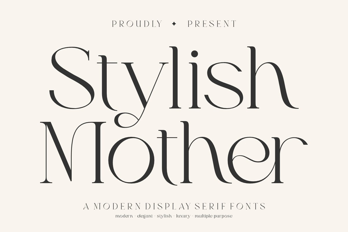 Schriftart Stylish Mother