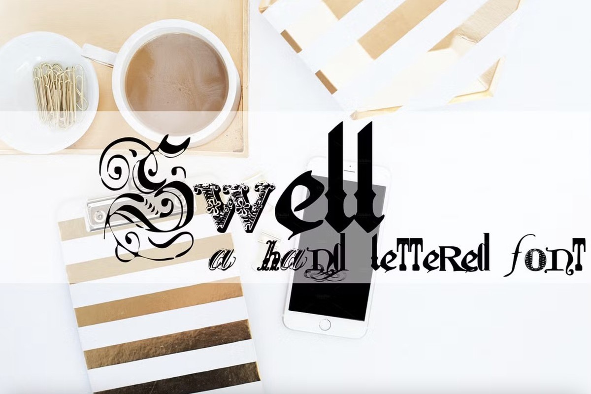 Schriftart RF Swell