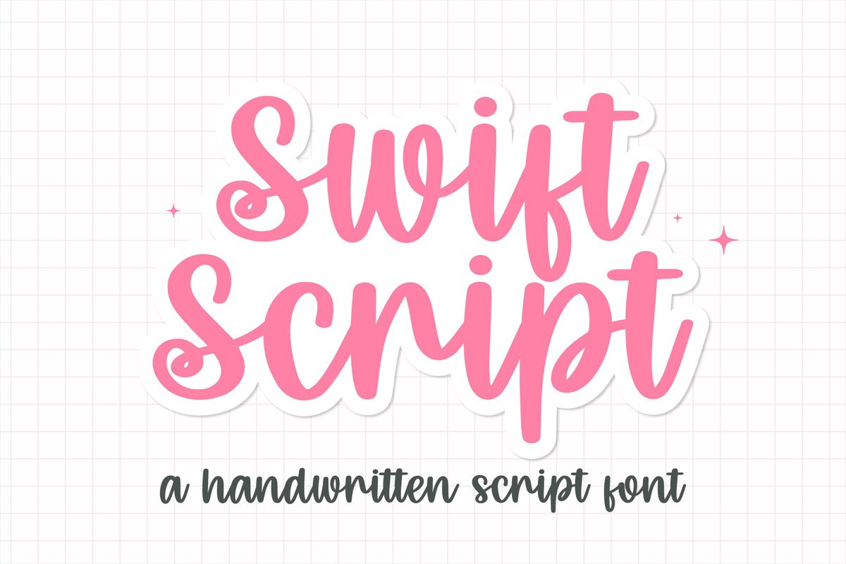 Schriftart Swift Script