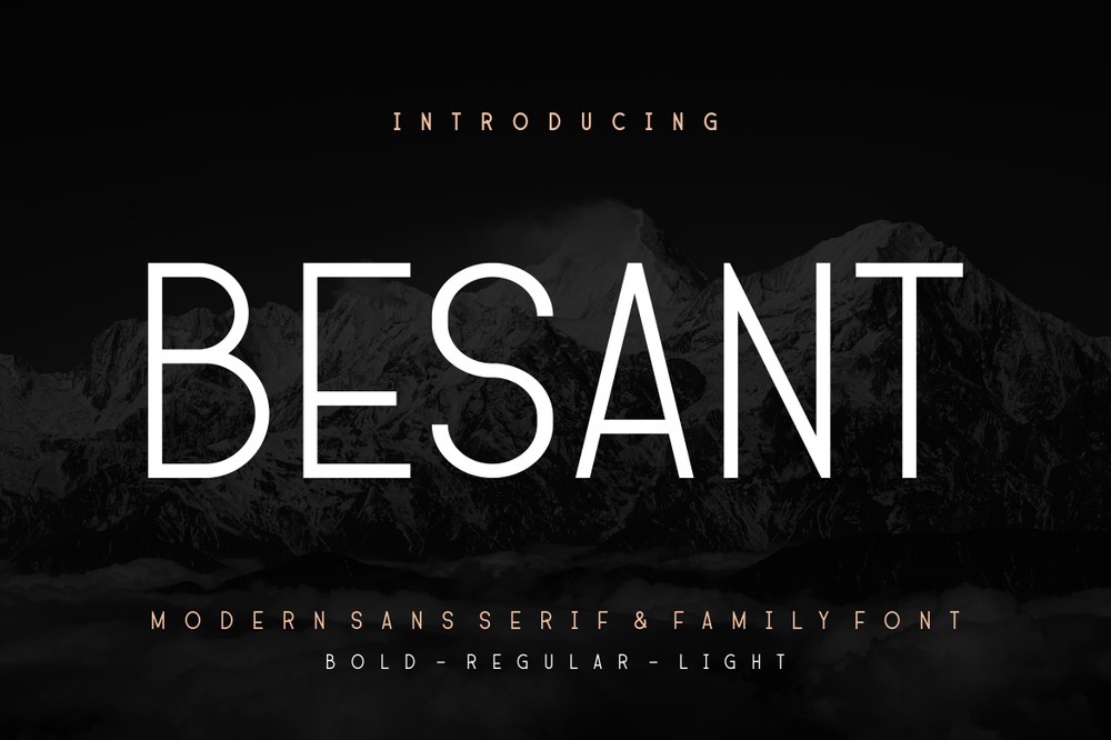 Schriftart Besant