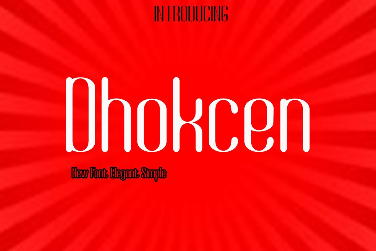 Schriftart Dhokcen