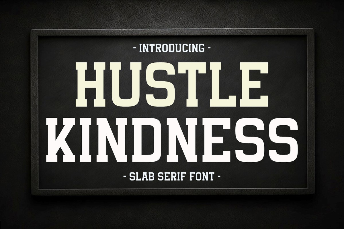 Schriftart Hustle Kindness