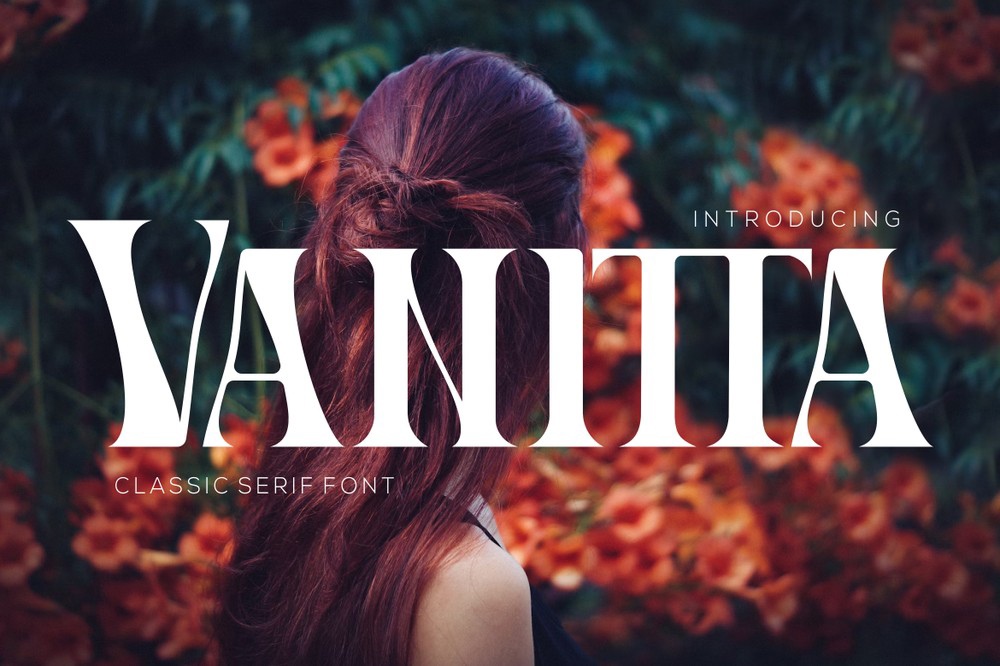 Schriftart Vanitta