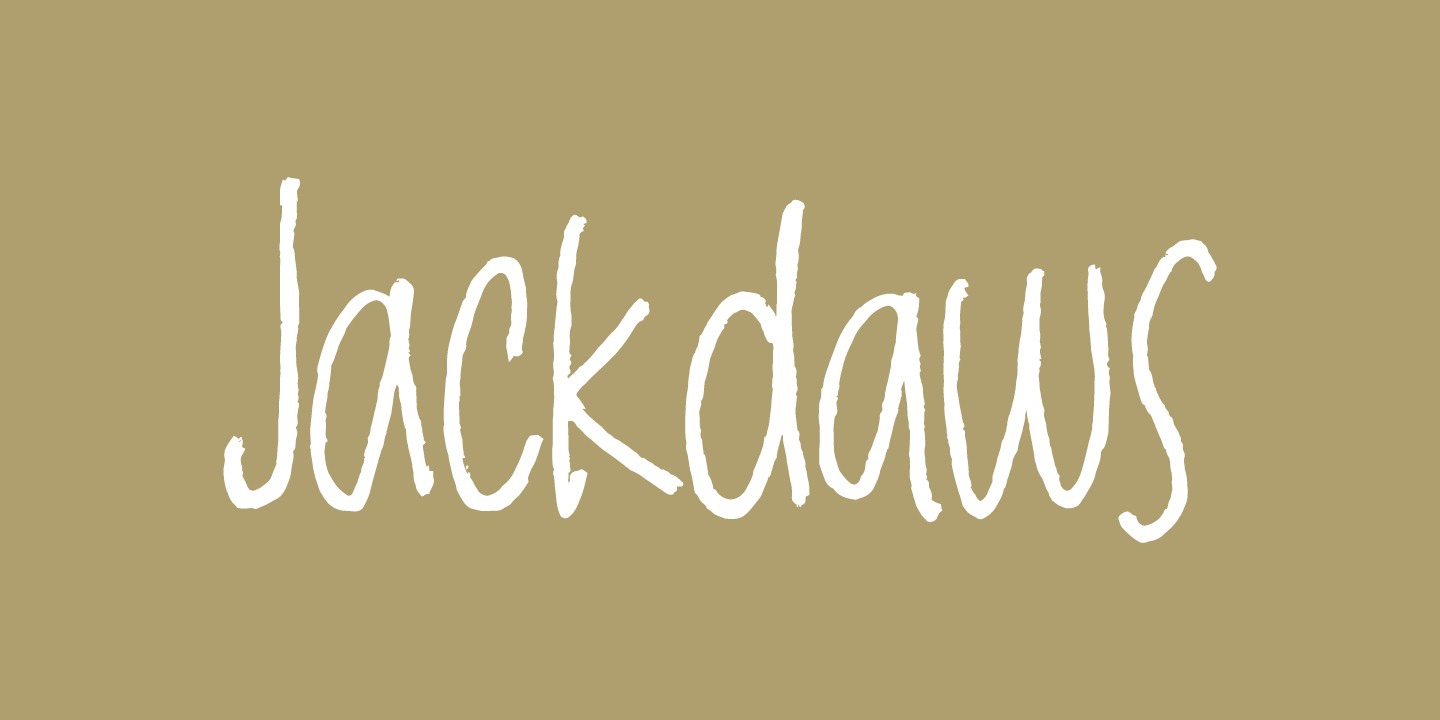 Schriftart Jackdaws