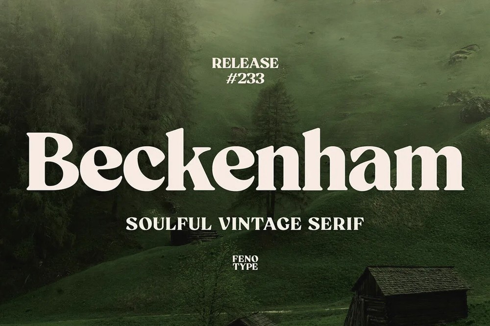 Schriftart Beckenham