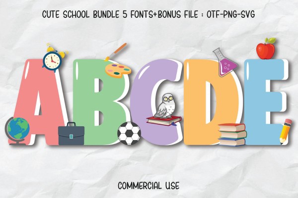 Schriftart Cute School