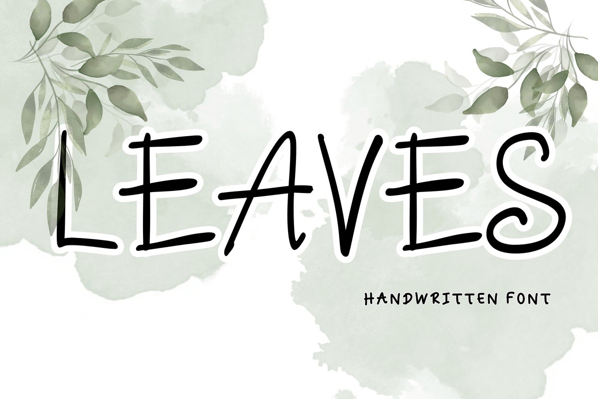 Schriftart Leaves