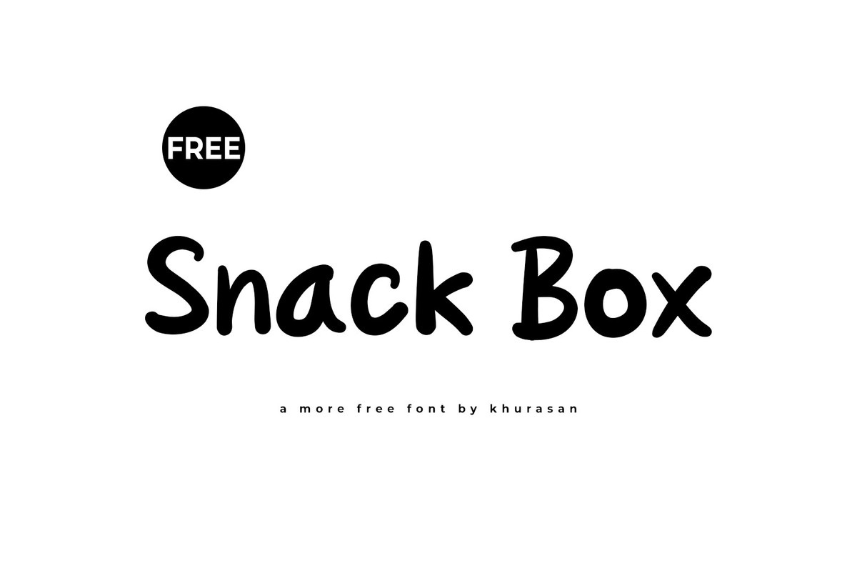 Schriftart Snack Box