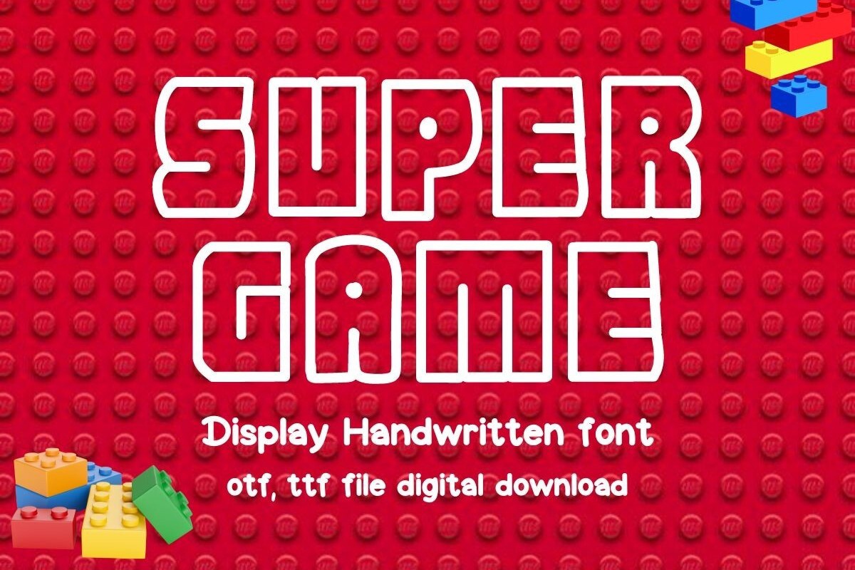 Schriftart Super Game