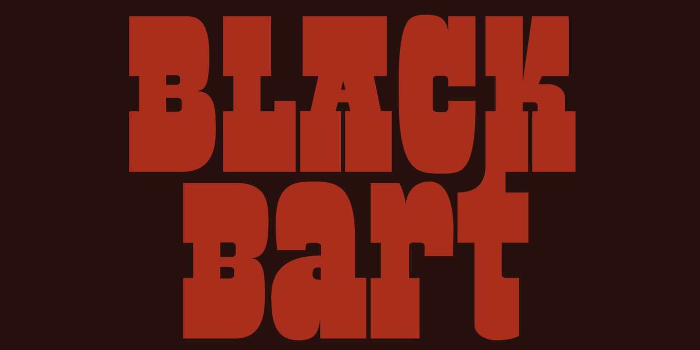 Schriftart Black Bart