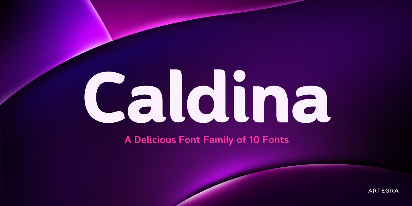 Schriftart Caldina