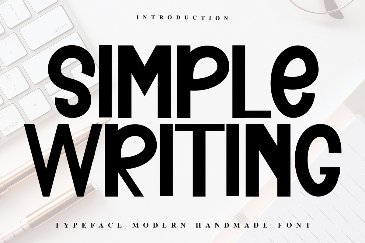 Schriftart Simple Writing