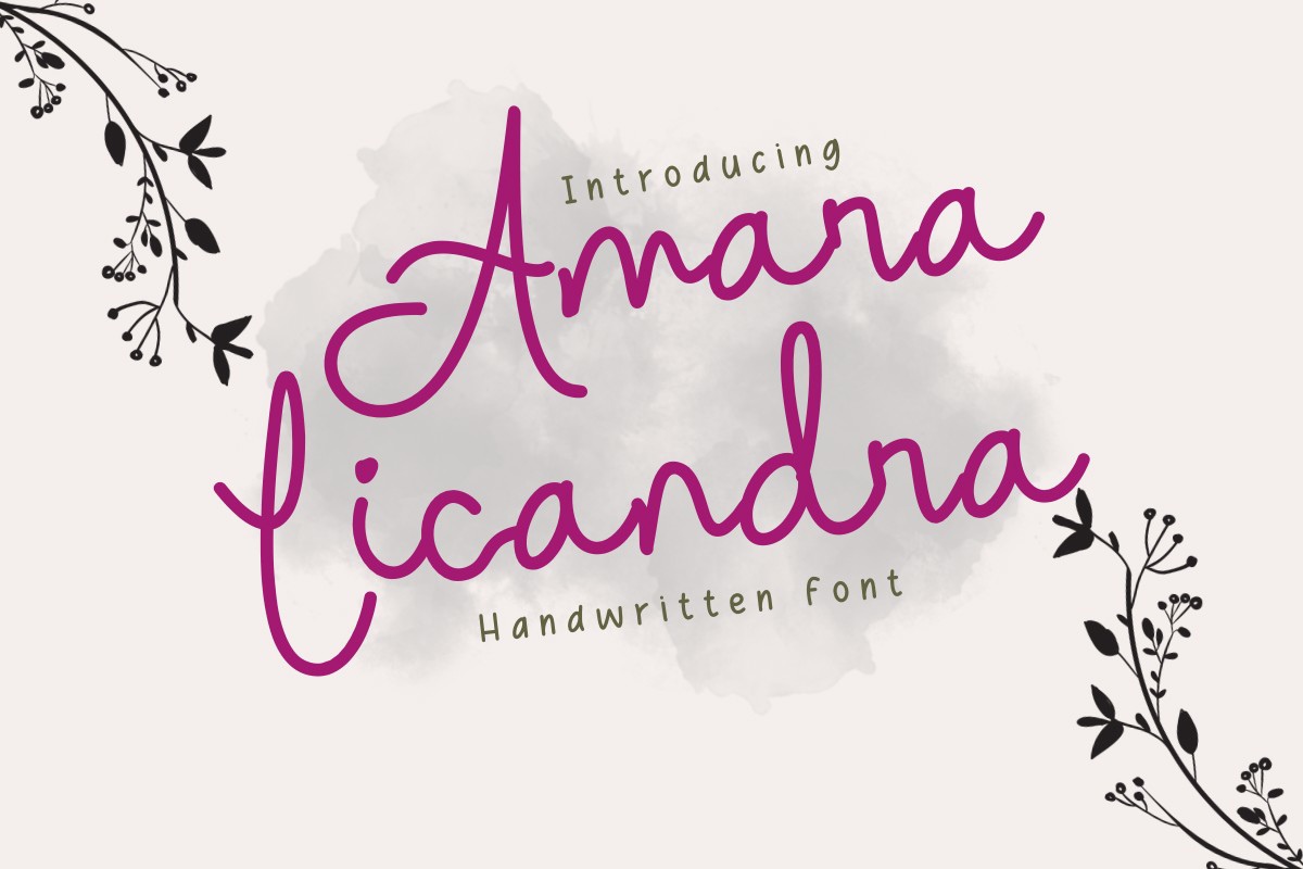 Schriftart Amara Licandra