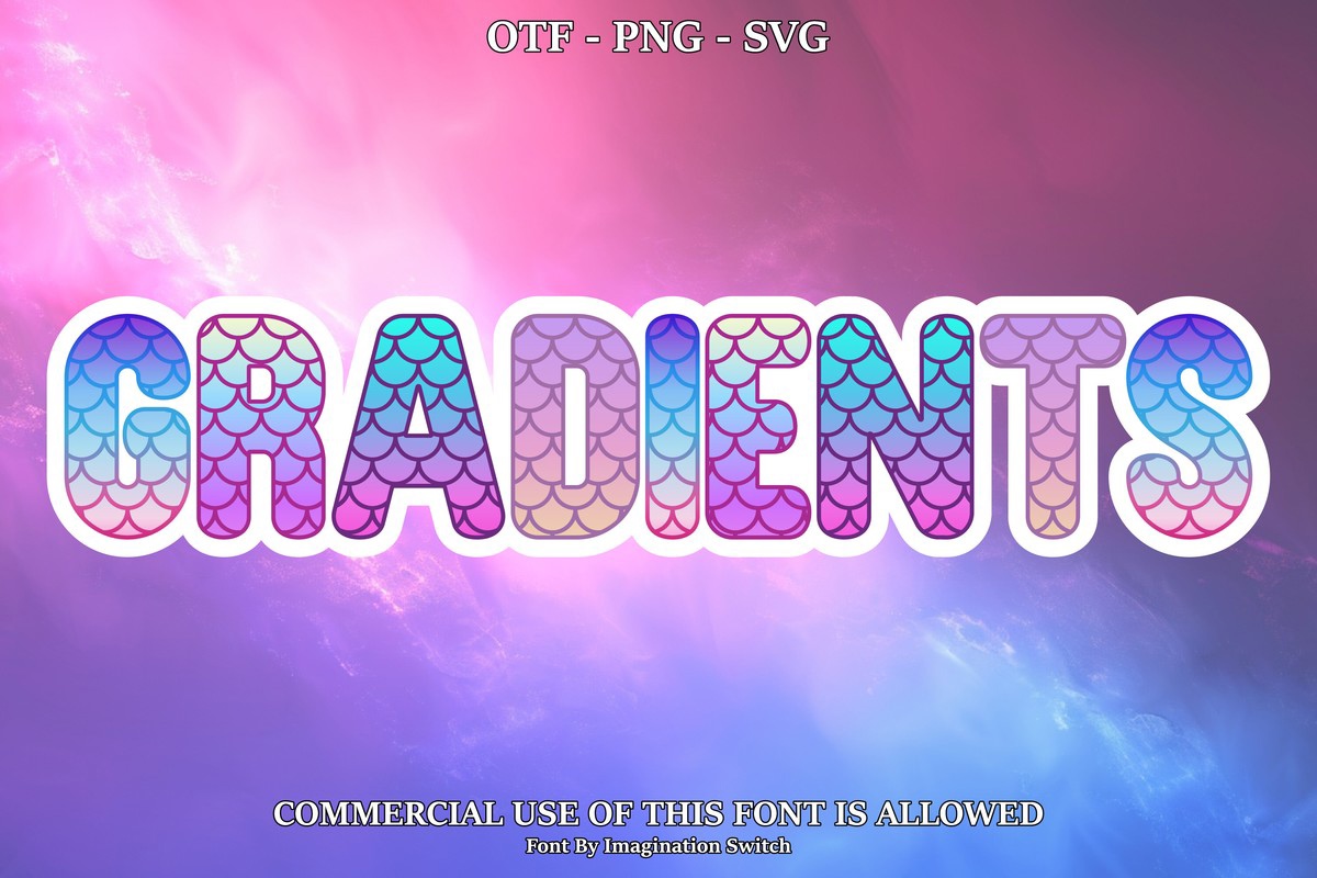 Schriftart Gradients